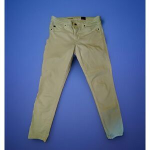 AG Adriano Goldschmied Women Jeans 30 R White Abbey High-Rise Super Skinny Ankle